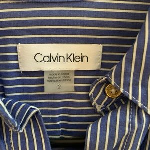 Calvin Klein button down shirt dress